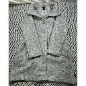 Patagonia Women's Grey Fleece Button-Up Coat Size L - Common Threads Partnership